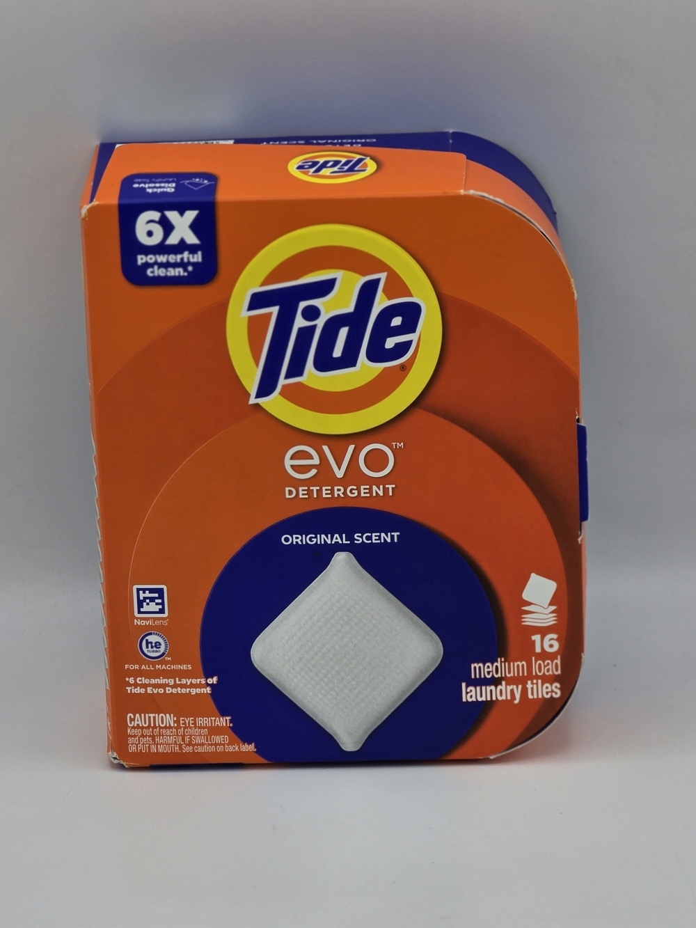 Tide Evo Detergent Laundry Tiles – Original Scent (Orange)